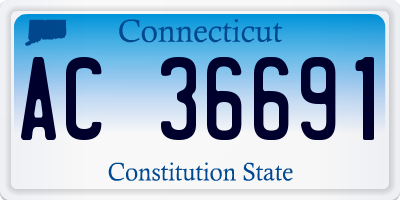 CT license plate AC36691