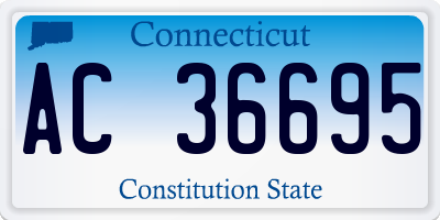 CT license plate AC36695