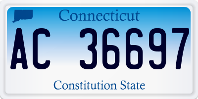 CT license plate AC36697