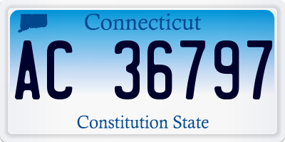 CT license plate AC36797