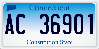 CT license plate AC36901
