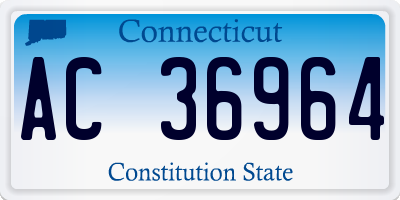 CT license plate AC36964