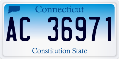 CT license plate AC36971