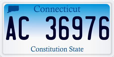 CT license plate AC36976