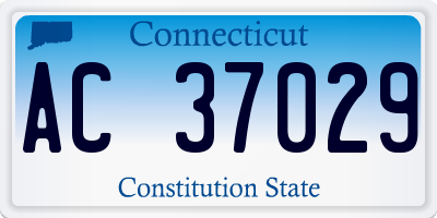 CT license plate AC37029