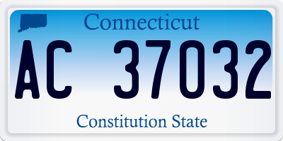 CT license plate AC37032