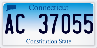 CT license plate AC37055