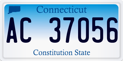 CT license plate AC37056
