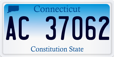 CT license plate AC37062