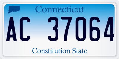 CT license plate AC37064