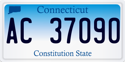 CT license plate AC37090