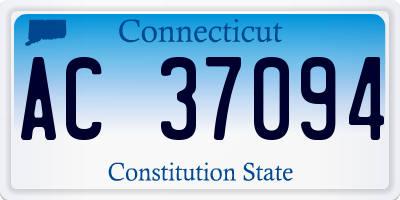 CT license plate AC37094