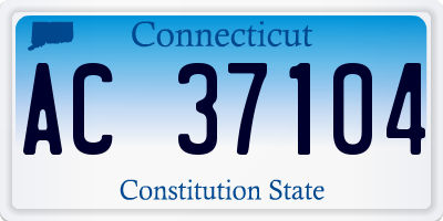 CT license plate AC37104