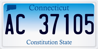 CT license plate AC37105
