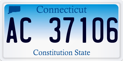 CT license plate AC37106