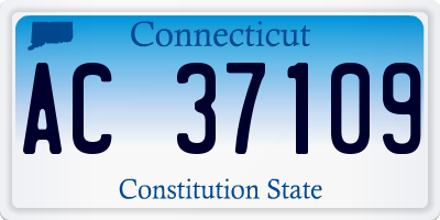 CT license plate AC37109