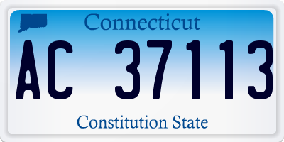 CT license plate AC37113