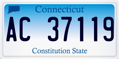 CT license plate AC37119