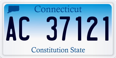 CT license plate AC37121