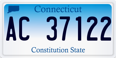 CT license plate AC37122