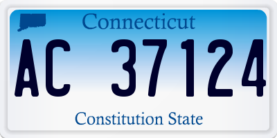 CT license plate AC37124