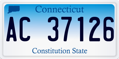 CT license plate AC37126