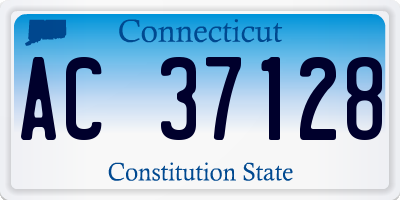 CT license plate AC37128