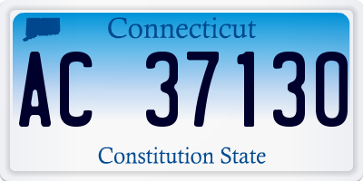 CT license plate AC37130