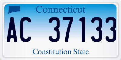 CT license plate AC37133