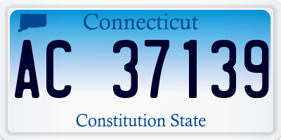 CT license plate AC37139