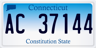 CT license plate AC37144