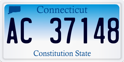 CT license plate AC37148