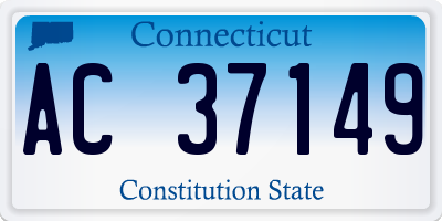 CT license plate AC37149