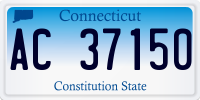CT license plate AC37150