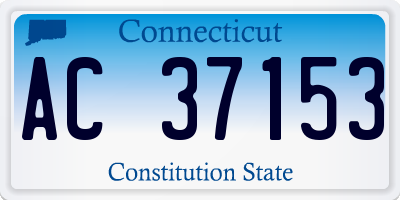 CT license plate AC37153