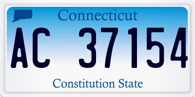 CT license plate AC37154