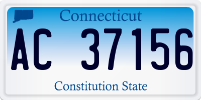 CT license plate AC37156