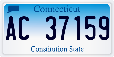 CT license plate AC37159