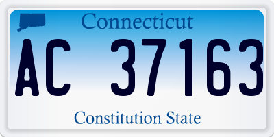 CT license plate AC37163
