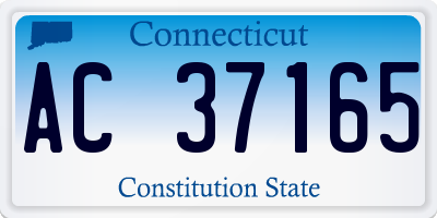 CT license plate AC37165