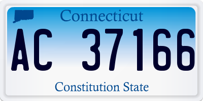 CT license plate AC37166