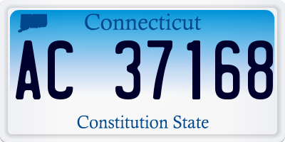CT license plate AC37168