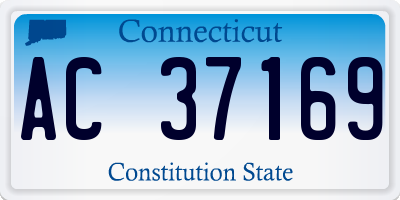 CT license plate AC37169
