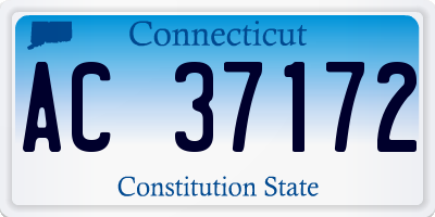 CT license plate AC37172