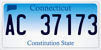 CT license plate AC37173