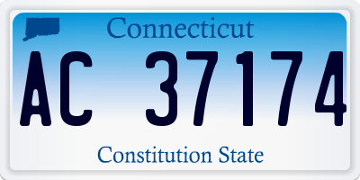 CT license plate AC37174