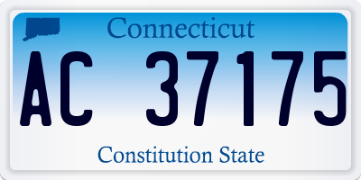 CT license plate AC37175