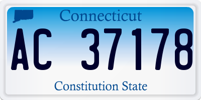 CT license plate AC37178