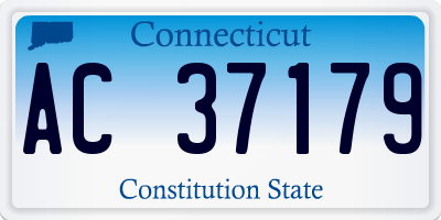 CT license plate AC37179