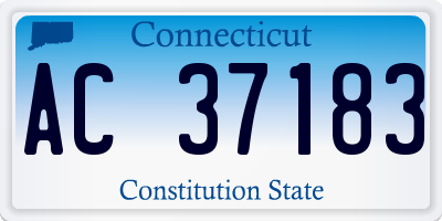 CT license plate AC37183